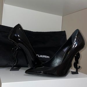 Saint Laurent Paris OPYUM PUMPS IN PATENT LEATHER Size: 37